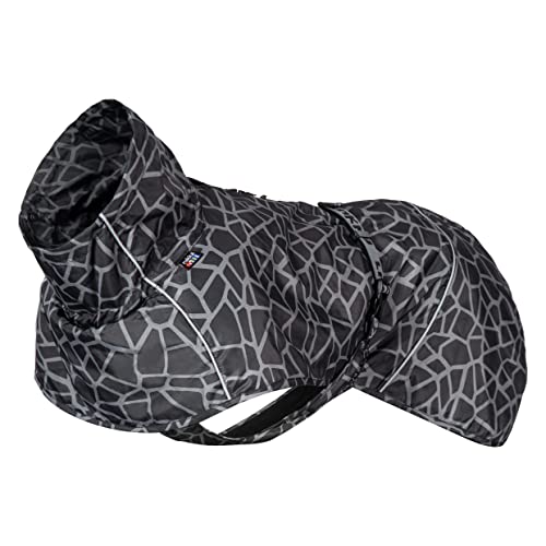 Rukka Pets HAYTON WARM Raincoat Regenmantel für Hunde Schwarz 45 von Rukka