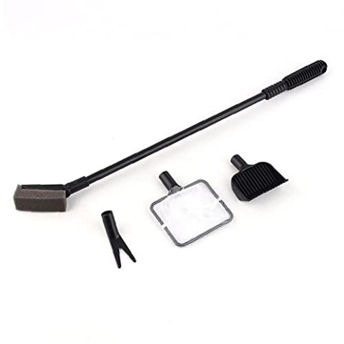 Aquarium Kies Rake Komplett Saubere Set Net Schaber Schwamm Aquarium Reinigung Werkzeug Kit Algen Wasser Gras Gabel Gabel Tank Tank von Ruluti