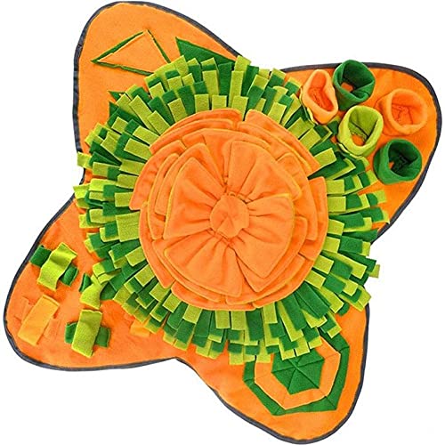 Ruluti Haustier Hund Snuffle Mat Pet Sniffing Trainingsdecke Abnehmbare Fleece-Pads Welpen Nosework Puzzle Spielzeug Pet Nasenauflage 71 * 71cm von Ruluti