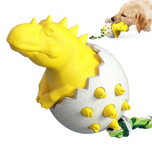 Runzkzy Hundespielzeug UnzerstöRbar, BeißSpielzeug für Die Zahnpflege von Hunden, Kauspielzeug Hund HundebeschäFtigung für Zuhause Bissfestes Hundespielzeug (Gelb) von Runzkzy