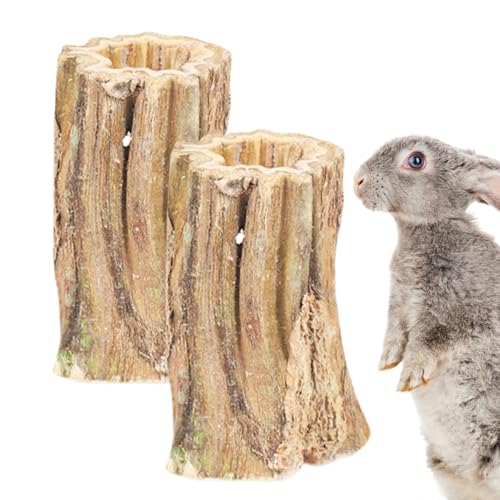 Rurunklee Chinchilla-Kaustäbchen aus Holz, für kleine Tiere, Hasenzahnpflege, Backenzahnspielzeug, natürliche Papaya-Kaustangen für Chinchilla, Hamster, Eichhörnchen, Rennmäuse usw von Rurunklee