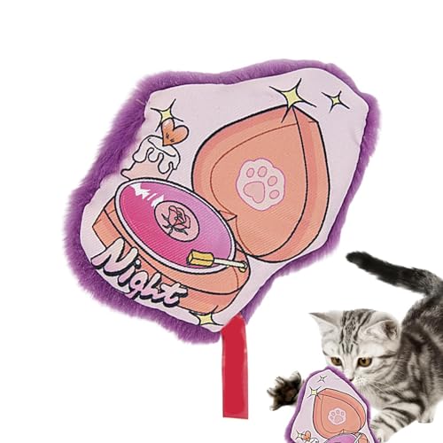 Rurunklee Katzenspielzeug für Katzen, Katzenspielzeug für drinnen – interaktives Katzenspielzeug für Katzen, sicheres Katzenspielzeug – Katzenspielzeug mit niedlichem Cartoon-Design von Rurunklee