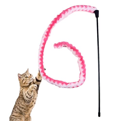 Rurunklee Katzenspielzeug für Katzen im Innenbereich, Teaser für Katzen, Teaserspielzeug für Katzen, interaktives Katzenspielzeug für Katzen, Teaser Pole für Katzen mit Glocke, Schnurspielzeug für von Rurunklee