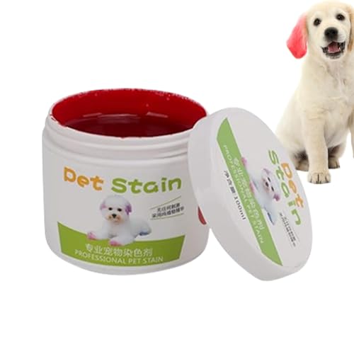 Rurunklee Semi-permanente Hundehaarfarbe, 100 g Pigment Hundefarbe sicher, Tierhaarfarbe für Hunde, Katzen und alle Haustiere können gebadet werden von Rurunklee