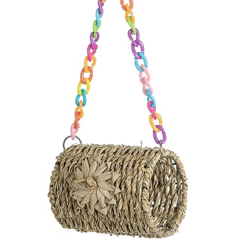 Rurunklee Vogelnest | Hängemattenhöhle für Papageiennest, atmungsaktiv, Hideaway Bird Toy, Swing Nest Hängematte für kleine bis mittlere Vögel, Sittiche von Rurunklee