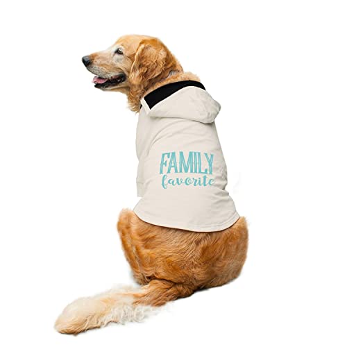 Ruse - Familienlieblings-Bedruckte Hundejacke, Herbst, Winter, Kapuzenjacke, Bekleidung, Jacken, Geschenk für Hunde. Weiß/Größe M (Mollige Mops, Beagle usw.) von Ruse