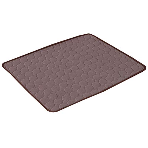 Ruthlessliu Cat Dog Ice Pad Sommer Zwingersofa Kissen Hitzschlag Coole Decke Braun M von Ruthlessliu