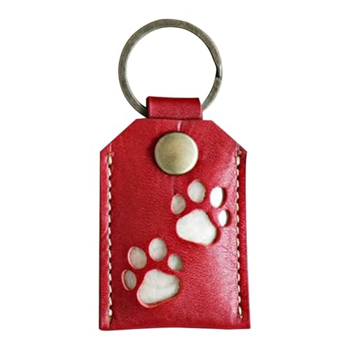 Haustierhaar -Andenken -Lackier, Hund, Katzenpfoten -Form -Schlüsselbund, Hundekatze Haarthaare Keepe Square Schlüsselbund Anhänger, Rucksack Ornament Welpe Kätzchen Foto Halter Gedenk für Freund von Ruwshuuk