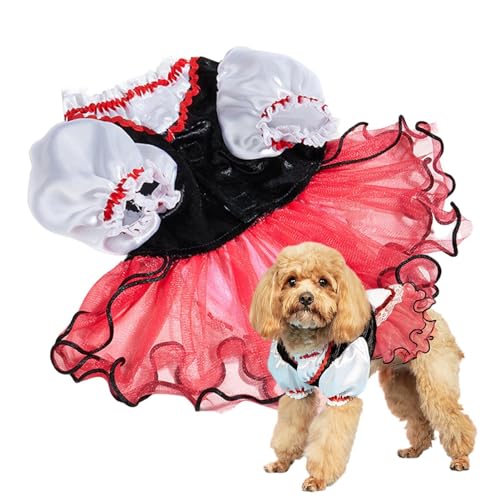 Hunde-Prinzessinnenkleid – Mädchen Hündin Rock Bekleidung – Welpenkleidung, Katzenkleidung, Haustier-Hundekleidung, Sommerkleidung, Haustierkleid, Haustier-Outfit für Katzen, kleine Hunde von Ruwshuuk