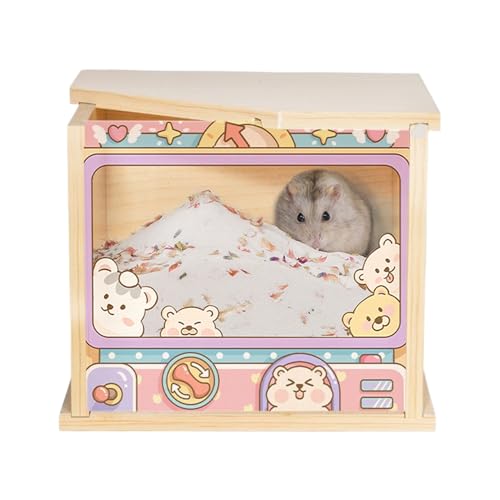 Ruwshuuk Hamster Sandbad-Box,Staubbadbehälter Für Kleintiere | Sichtbares Kleintier Versteck, Gehegedekor & Aktivitätsspielzeug Für Nagetiere Wie Mäuse Chinchillas Mit Bewegungsförderung Ruwshuuk Hamster Sandbad-Box,Staubbadbehälter Für Kleintiere | Sichtbares Kleintier Versteck, Gehegedekor & Aktivitätsspielzeug Für Nagetiere Wie Mäuse Chinchillas Mit Bewegungsförderung von Ruwshuuk