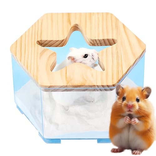 Ruwshuuk Hamster Sandbadebehälter - Transparente Hamster Badewanne | Multifunktionales Rennmauszubehör mit Wiederverwendbarer Tierpflege für Alltagsnutzung und Reisen Ruwshuuk Hamster Sandbadebehälter - Transparente Hamster Badewanne | Multifunktionales Rennmauszubehör mit Wiederverwendbarer Tierpflege für Alltagsnutzung und Reisen von Ruwshuuk