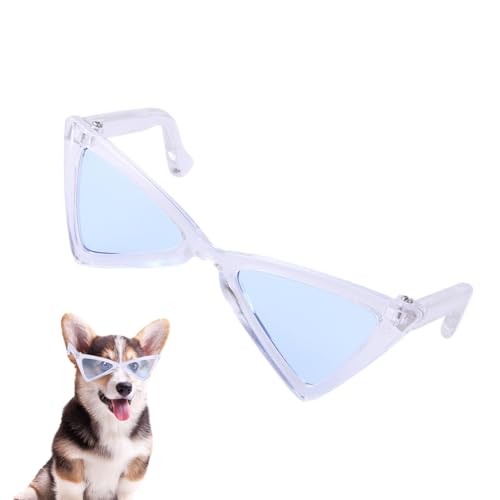 Ruwshuuk Hunde-Sonnenbrillenkostüm – Retro-Dreieck, lustige Brillen, Tier-Kostüm-Brille, niedliche Katzen-Sonnenbrille für Partys, Zeremonien, Ausflüge, Festivals von Ruwshuuk