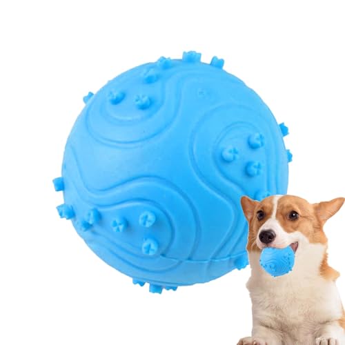 Ruwshuuk Hunde-Tennisbälle zum Kauen,Hunde-Tennisball-Kauspielzeug - Apportierbälle für große Hunde | Bissfester Ball für Hunde, interaktives Spielzeug zum Zähneknirschen, Linderung von Langeweile von Ruwshuuk