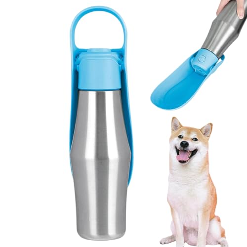 Ruwshuuk Hundewasserflasche Für Spaziergänge | Reise Trinknapf Behälter Für Welpen | 750ml Edelstahl Auslaufsicherer Spender für Hunde Reisen Camping Wandern Outdoor Ruwshuuk Hundewasserflasche Für Spaziergänge | Reise Trinknapf Behälter Für Welpen | 750ml Edelstahl Auslaufsicherer Spender für Hunde Reisen Camping Wandern Outdoor von Ruwshuuk