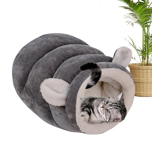 Ruwshuuk Katzenbett, Winterschlafsack für Katzen | Winter Katzenbett Katzenhöhlenbett - Katzenhöhlenbett, Katzensack, Katzennest, warmes Katzenbett, Hundeschlafsack, Kleintierbedarf von Ruwshuuk