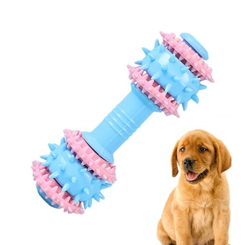 Ruwshuuk Kauspielzeug für Hunde, Zahnbürste, unzerstörbar, quietschendes Spielzeug, rutschfest, interaktiv, bunt, niedlich, für aggressive Kauer von Ruwshuuk