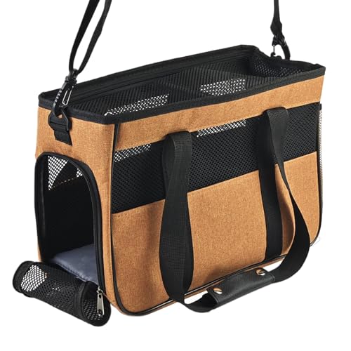 Ruwshuuk Kleine Haustiertasche | Tragebeutel Mit Mehreren Taschen Für Sichere Katzentransporte,Flexible Schultertragetasche Atmungsaktiv Für Spaziergänge Reise Camping Urlaub Ferien Outdoor Ruwshuuk Kleine Haustiertasche | Tragebeutel Mit Mehreren Taschen Für Sichere Katzentransporte,Flexible Schultertragetasche Atmungsaktiv Für Spaziergänge Reise Camping Urlaub Ferien Outdoor von Ruwshuuk
