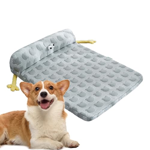 Ruwshuuk Kühles Hundebett - Kühlende Schlafmatte Für Hunde | Antirutsch Kissenauflage Mit Waschbarem Bezug Für Kleine Mittelgroße Große Hunde Innen Außen Camping Ruwshuuk Kühles Hundebett - Kühlende Schlafmatte Für Hunde | Antirutsch Kissenauflage Mit Waschbarem Bezug Für Kleine Mittelgroße Große Hunde Innen Außen Camping von Ruwshuuk