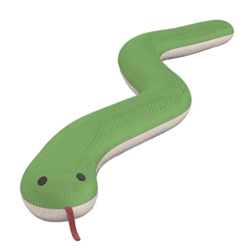 Ruwshuuk Pet Cat Plush Snake Toy, Innenkatze Schlangenspielzeug - Interaktives Haustierkätzchenspielzeug Plüschschlangenform - Kleine mittelgroße und große Katzen, die beißend zahnen realistisches von Ruwshuuk