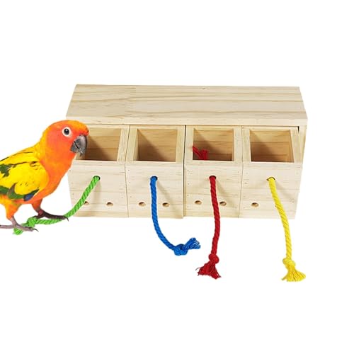 Ruwshuuk Vogelspielzeug für Papageien, Papageienvogelspielzeug | Langlebiges Papageienspielzeug für große Vögel,Interaktives Vogelspielzeug für Sittiche, fesselndes Kauspielzeug für Papageien, von Ruwshuuk