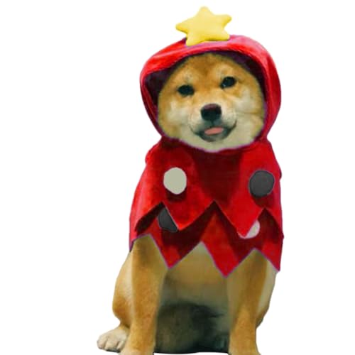 Ruwshuuk Weihnachtskostüme für Hunde, festliche Weihnachtspullover für Haustiere, hautfreundlich, warme Kleidung, Kätzchen, Winterkleidung, Outfits für Fotografie, Maskerade von Ruwshuuk
