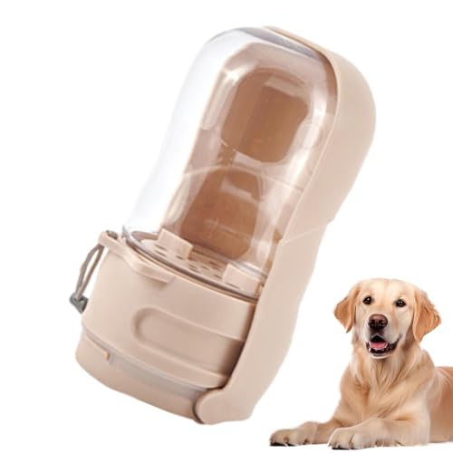 Ruyeiig 2 in 1 Hundwasserflasche, Reisewater Water Bowl,2 in 1 Haustier liefert Trinken | Hundezubehör Fütterungsversorgungen mit Aktivkohlenstofffilter, durchlaufsicheres Design für das Gehen von Ruyeiig