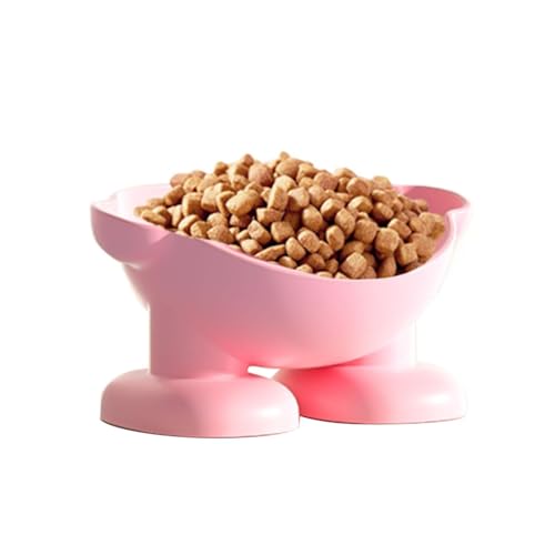 Ruyeiig Futternapf für Hunde und Katzen, geneigte Futternapf für Katzen mit erhöhter Haltung,Stabiler, um 15° geneigter Futterspender für Haustiere - Basic Dog Bowls Nackenschutz Katzenfutternapf für von Ruyeiig