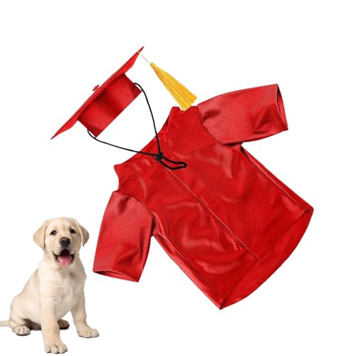 Ruyeiig Hunde Abschlusshut & Umhang | 2025 Hunde Welpen Abschlusshut & Umhang - Komplettset Mit Quasten-Shirt Als Tierkleidung Für Kleine Katzen, Kleine Hunderassen & Festtage Ruyeiig Hunde Abschlusshut & Umhang | 2025 Hunde Welpen Abschlusshut & Umhang - Komplettset Mit Quasten-Shirt Als Tierkleidung Für Kleine Katzen, Kleine Hunderassen & Festtage von Ruyeiig