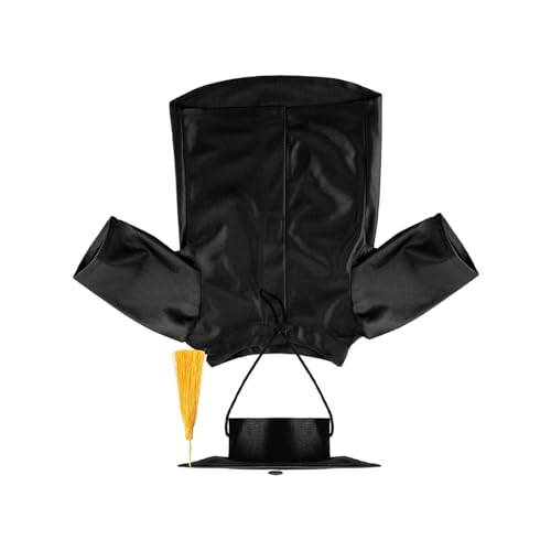 Ruyeiig Hundehut & Umhang,Hund Abschluss Kostüm-Set Mit Quaste Und Umhang - Waschbare Shirt-Outfits Für Kleine Hunderassen Bei Feiern & Partys Ruyeiig Hundehut & Umhang,Hund Abschluss Kostüm-Set Mit Quaste Und Umhang - Waschbare Shirt-Outfits Für Kleine Hunderassen Bei Feiern & Partys von Ruyeiig