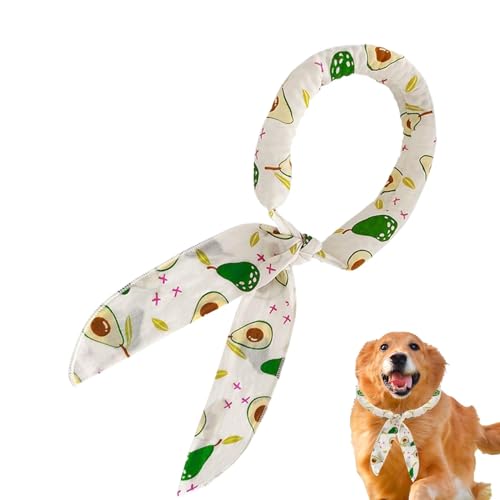 Ruyeiig Hundekühlung Bandana, Haustierkühlung Bandana - Eisschal Bandana Sofortkühlung atmungsaktiv,-Druck Verstellbarer Verpackung, Haustier liefert Katzenschal -Nackenkühler zum Wanderungen von Ruyeiig