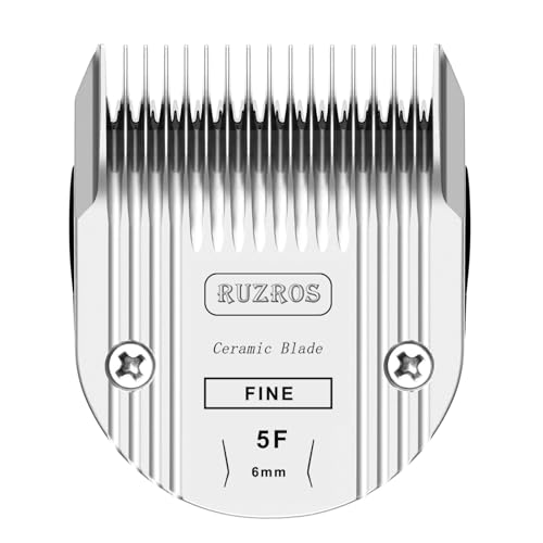 Ruzros 5F Haustier-Ersatzklinge für Hunde, kompatibel mit Wahl 5-in-1 Arco, Bravura, Chromado, Creativa, Figura, Motion, Bellissima Schermaschinen, Schnittlänge 6 mm von Ruzros