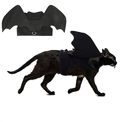 RYPET Cat Halloween Costume - Halloween Bat Wings Pet Costumes for Small Dogs Cats Halloween Party Small von Rypet