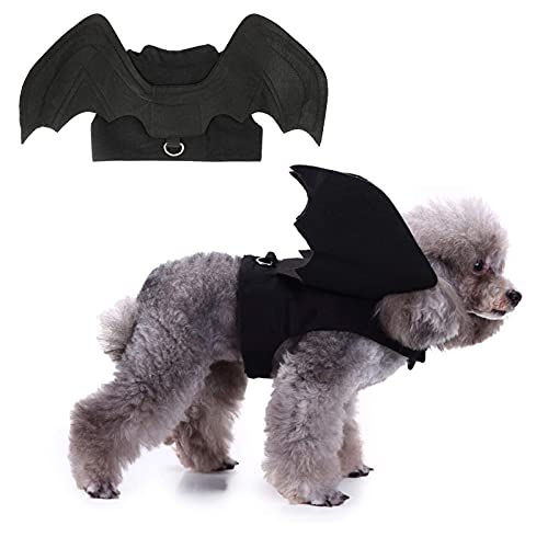 RYPET Dog Halloween Costume - Halloween Bat Wings Pet Costumes for Dogs Cats Halloween Party Large von Rypet