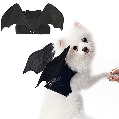 RYPET Dog Halloween Costume - Halloween Bat Wings Pet Costumes for Dogs Cats Halloween Party Medium von Rypet