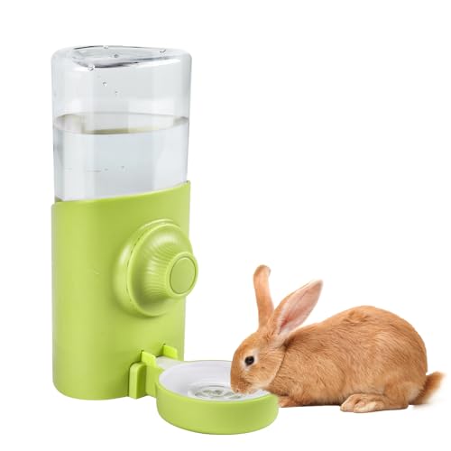 Rypet Wasserflaschenspender für Kaninchen, zum Aufhängen, 600 ml, für Meerschweinchen, Automatischer kleiner Haustierkäfig, Wasserspender für Kaninchen, Chinchillas, Hamster, Igel, Frettchen, Ratten, von Rypet