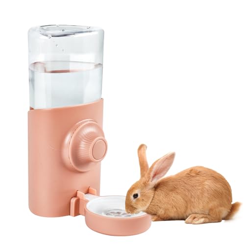 Rypet Wasserflaschenspender für Kaninchen, zum Aufhängen, 600 ml, für Meerschweinchen, Automatischer kleiner Haustierkäfig, Wasserspender für Kaninchen, Chinchillas, Hamster, Igel, Frettchen, Ratten, von Rypet