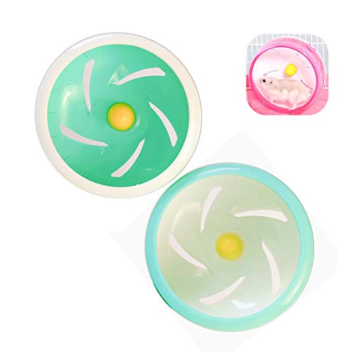 Hamster laufrad laufrad Hamster Hamster Große Hamster Ball Hamster übung Ball Stille Hamster Rad Hamster stille Rad Hamster Rad stille Spinner 11cm,singleroundgreen von Rysmliuhan Shop