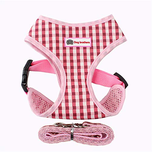 Hundegeschirr Hundegeschirr Kleine Hunde Hundegeschirr führen Hundegeschirr Kleiner Hund Mops Rettungsgeschirr Verstellbarer Hundegeschirr pink,m von Rysmliuhan Shop