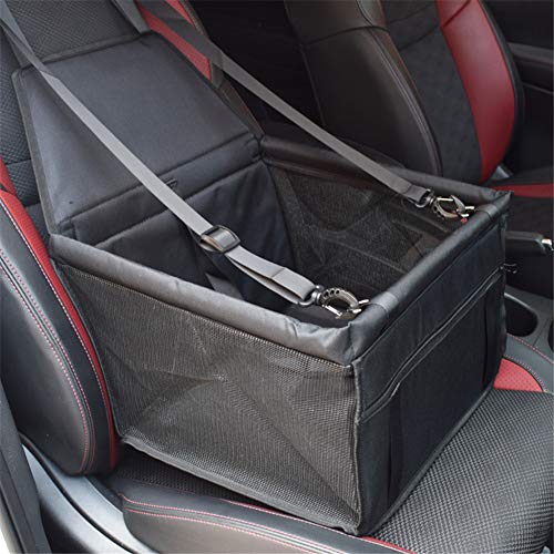 Hundekorb Auto Autositz Hund Haustier Autositz Pet Booster Seat Hund Auto Hängematte Autositzschutz Hund Dog Booster Seat Hund Reisesitz für Auto Black von Rysmliuhan Shop