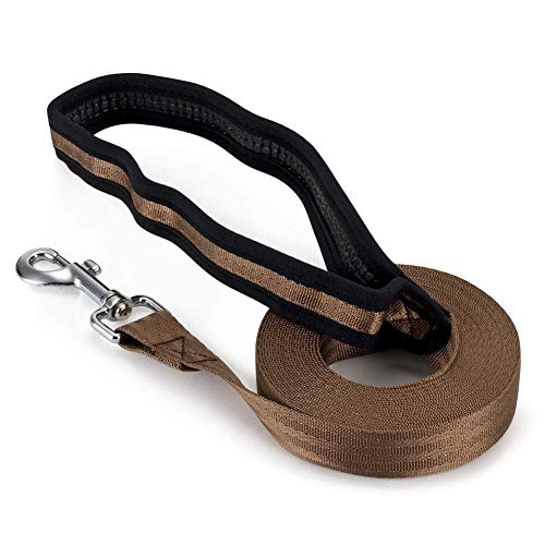 Hundeleine Große Hunde Hunde Leine Dog Slip Lead Leine für große Hunde Hundetraining Lead Hund führt stark Lange Hundeleine Seil Hund führen Brown,15m von Rysmliuhan Shop