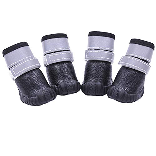 Hundeschuhe Pfotenschutz Hundestiefel Hundeschuhe rutschfest rutschfeste Hundesocken Hundesocken Haustierstiefel Hundeschuhe für große Hunde Black,#1 von Rysmliuhan Shop