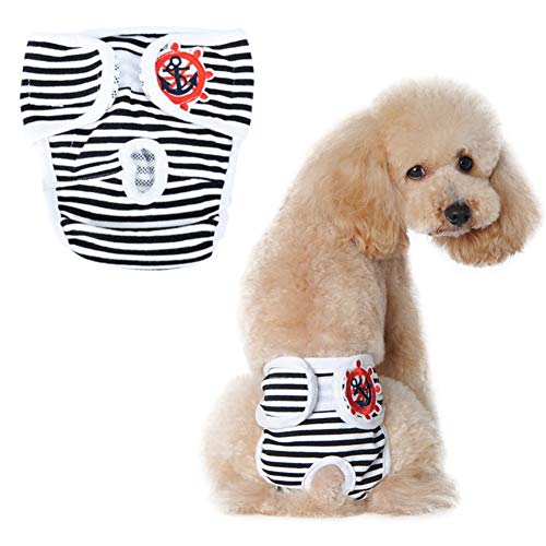 Hundewindeln FüR HüNdinnen Hundewindeln RüDe Hündin Windeln Hygienehosen für Hunde Windeln Hund Windel männlich Windeln für Rüden Black,XL von Rysmliuhan Shop