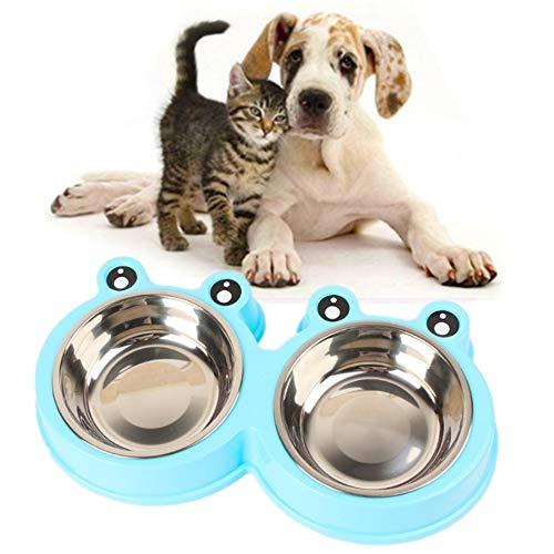 Katzennapf rutschfest Hundenapf Edelstahl rutschfest Katzen-Wasserschüssel Plastik Hundenäpfe Futternäpfe Für Hunde Futternäpfe Für Hunde Blue,l von Rysmliuhan Shop