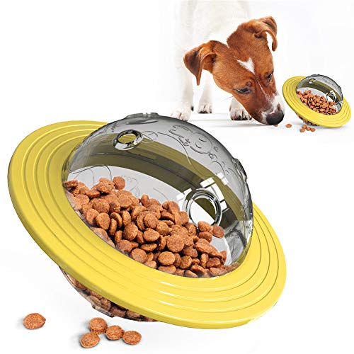 Leckerli Ball Hunde Kauspielzeug Chuckit Bälle für Hunde Haustier Interaktiver Ball Haustier-Spielball Unverwüstliche Hundekugeln Yellow von Rysmliuhan Shop