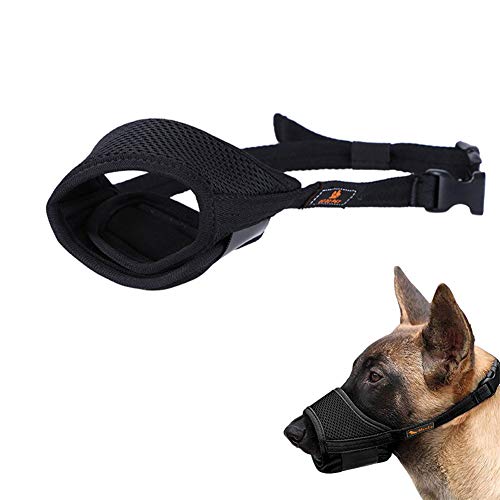 Maulkorb Mittlere Hunde Maulkorb Für Große Hunde Hund Maulkorb Kleine Maulkorb Für Kleine Hund Maulkörbe Zu Verhindern Beißen Hund Mund Abdeckung Black,XL von Rysmliuhan Shop