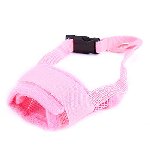 Maulkorb Mittlere Hunde Maulkorb Kleine Hunde Anti Bellen Maulkorb Maulkörbe Zu Verhindern Kauen Maulkörbe Zu Verhindern Essen Weiche Maulkorb pink,XL von Rysmliuhan Shop