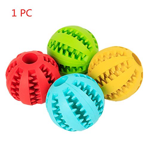 Rysmliuhan Shop Futterball für Hunde Leckerli Ball Hundespielzeug für Langeweile Hundetraining Bälle Hund behandeln Spielzeug Puzzle Hundeball Für mittelgroße Hunde Random,L von Rysmliuhan Shop