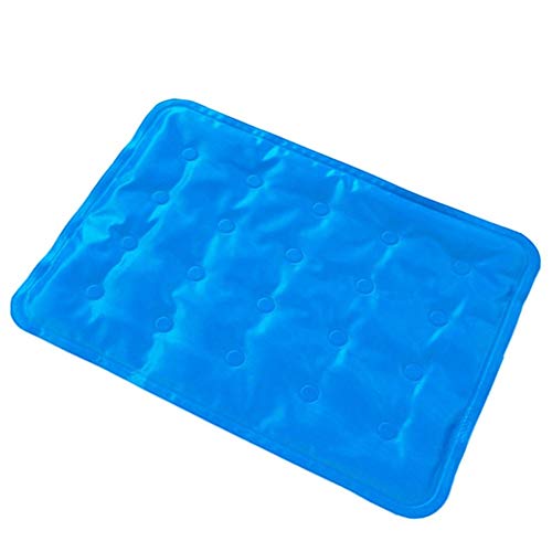 Rysmliuhan Shop Hund Kühlmatte Kühldecke Für Hunde Cooles Hundebett Coole Matte für Hund Katzenkühlmatte Kaninchenkühlmatte Haustier Mat Kühlkissen für Hunde darkblue,l von Rysmliuhan Shop