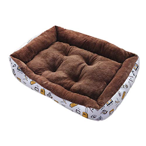 Rysmliuhan Shop Hundehaus Für Drinnen Hundebetten Haustiernest Hund Betten Waschbar Katze Korb Hundebett Hund Betten Hundekomfortbett Welpen Betten Plüsch Katze Bett 1,Brown von Rysmliuhan Shop