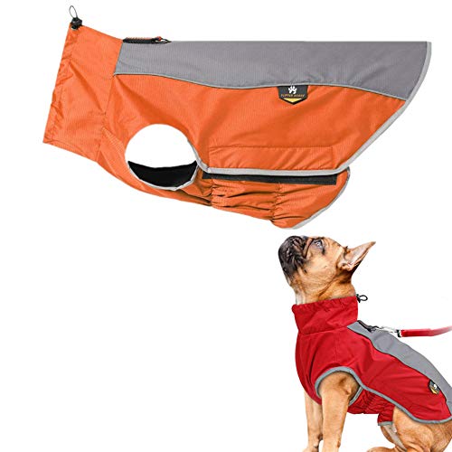 Rysmliuhan Shop Hunderegenmantel Grosse Hunde Hunde Regenmantel Wasserdicht Haustier Regenmantel Hundemäntel für mittlere Hunde Wasserdicht Großer Hund Regenmantel orange,XXL von Rysmliuhan Shop